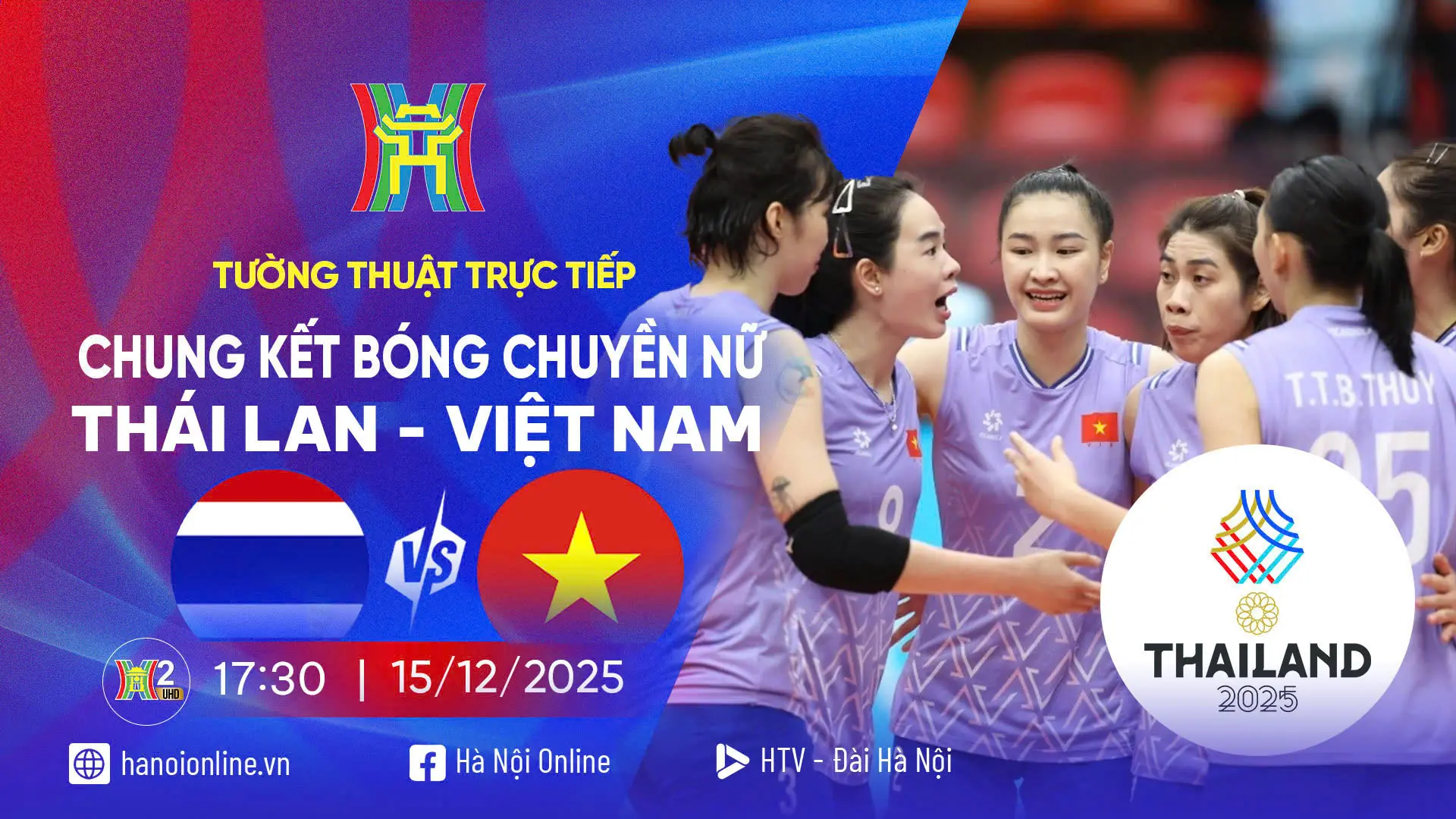 SEA Games 33: Chung kết Bóng chuyền nữ Việt Nam gặp Thái Lan